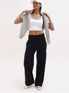 Athleta Venice high rise Wide-Leg black Pants size small petite